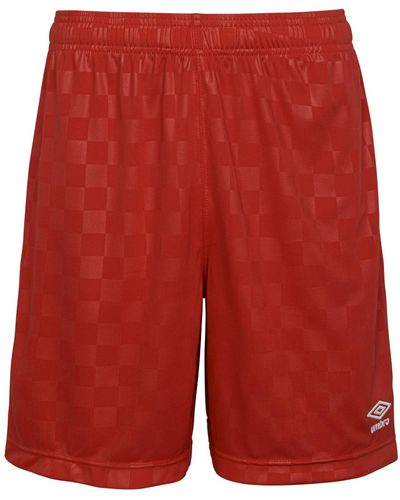 Umbro Checkered Shorts - Rot