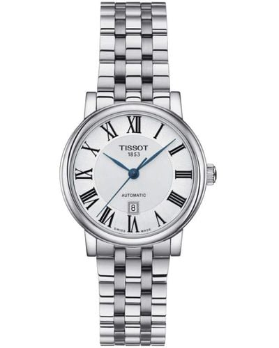 Tissot S Carson Premium Automatic Lady 316l Stainless Steel Case Automatic Watches - Metallic