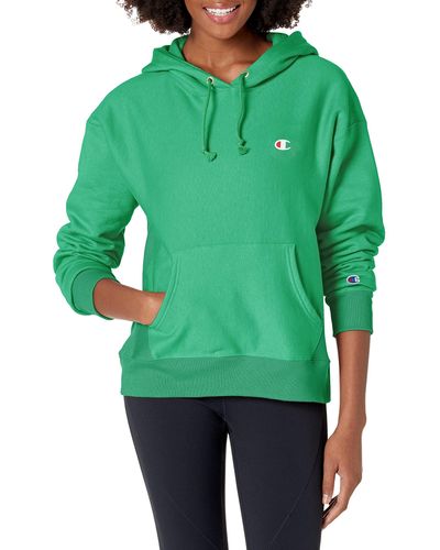 Champion Standard Fit Pullover Reverse Weave Hoodie - Green