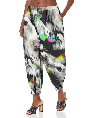 The Drop Graphic Print Drop Crotch Pants By @amazonthedrop - Multicolor