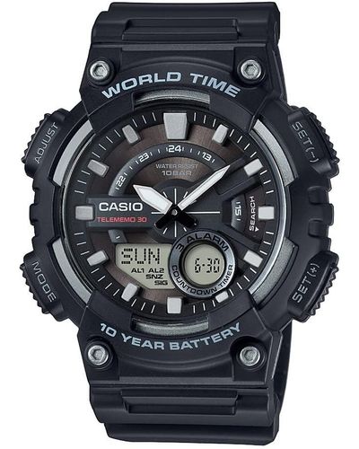 G-Shock Aeq110w-1av Analog And Digital Quartz Black Watch