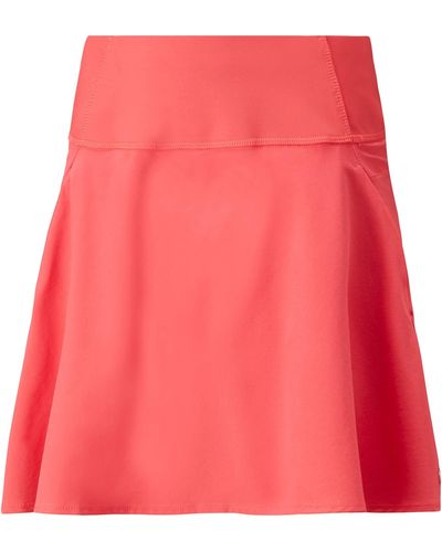 PUMA Standard Pwrshape Solid Woven Skirt 18" - Red