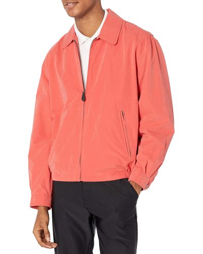 London Fog Auburn Zip-front Golf Jacket (regular & Big-tall Sizes) - Red