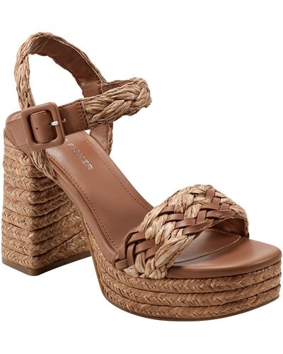 Marc Fisher Seclude Heeled Sandal - Brown