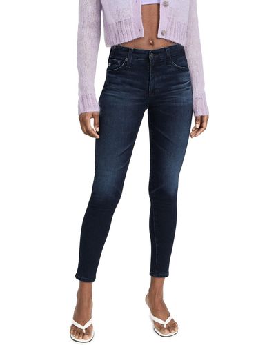 AG Jeans Farrah High Rise Skinny Jean - Blue