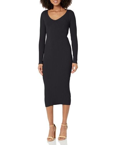 Guess Essential Long Sleeve Adele Sweater Dress - Black