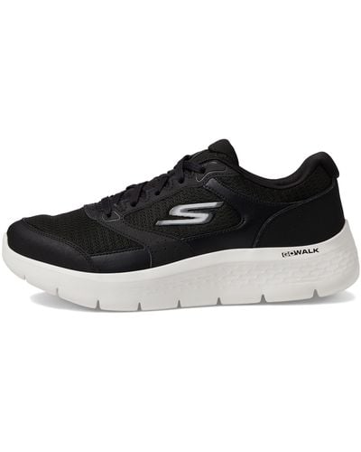 Skechers Athletic Workout Walking Shoes With Air Cooled Foam - Black