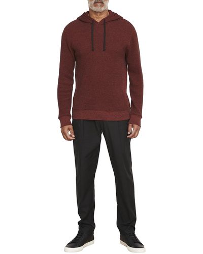 Vince S Mouline Thermal P/o Hoodie - Red