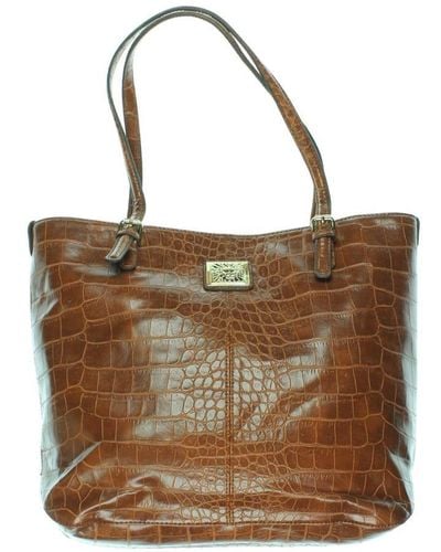 Anne Klein Perfect Large Shoulder Bag,saddle,one Size - Brown