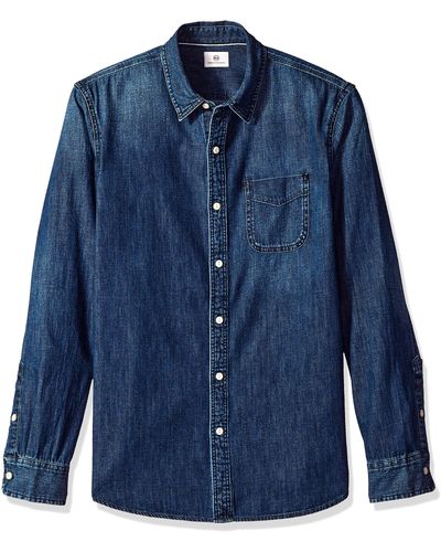 AG Jeans Nelson Long Sleeve Denim Shirt - Blue