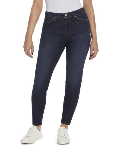 Nine West High Rise Perfect Skinny Jean - Blue