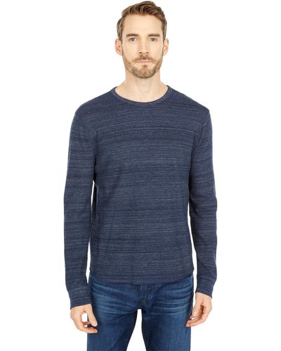 Lucky Brand Space Dye Thermal Crew Navy 2xl - Blue