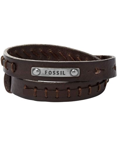 Fossil Leather Bracelet - Brown