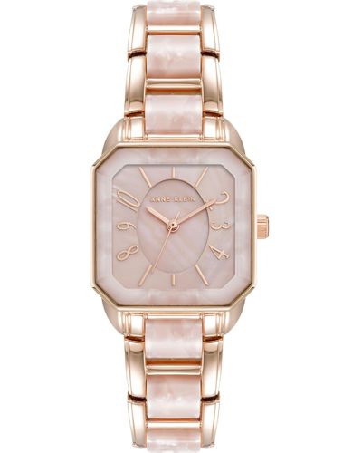 Anne Klein Resin Bracelet Watch - Pink