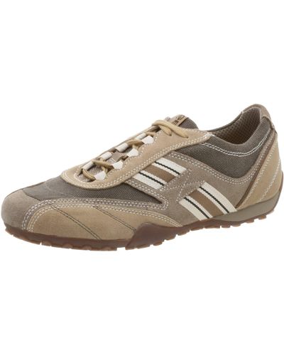 Geox U Snake Y Canvas Lace-up,military/beige,46 Eu - Natural