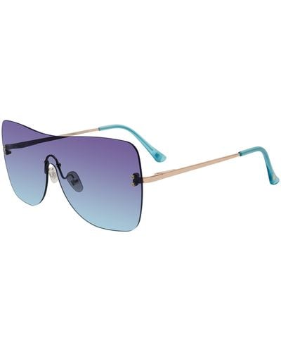 Steve Madden Female Sunglasses Style Bentley Shield - Black