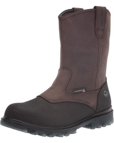 Wolverine I-90 Epx 10" Wellington Construction Boot - Brown