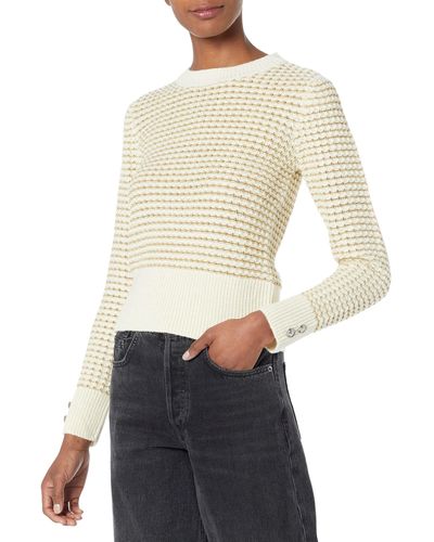 Guess Long Sleeve Georgie Sweater - White