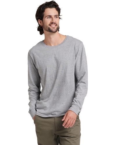 Russell Long Sleeve T-shirts - Gray