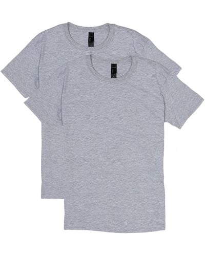 Hanes Men's (pack Of 2) X-temp Performance T-shirt, Light Steel, Large - Gray