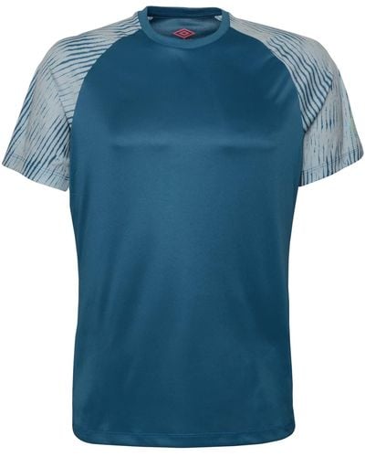 Umbro Pro Training Graphic Sleeve Jersey Tee - Blue