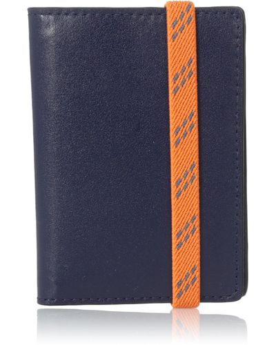 Jack Spade Elastic Vertical Flap Wallet - Blue