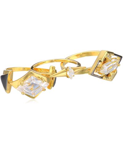 Noir Jewelry Gilded Stackable Ring - Metallic