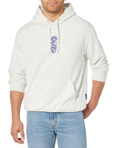 Quiksilver Graphic Mix Pullover Hoodie Sweatshirt Hooded - Gray