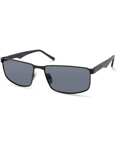Timberland TBA9265 Polarized Rectangular Sunglasses - Schwarz