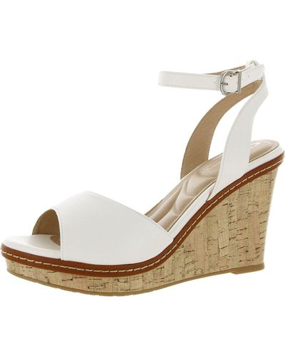 Chinese Laundry Cl By Beaming Cloud Patent Wedge Sandal - White