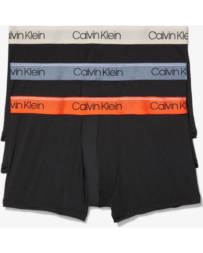 Calvin Klein Micro Stretch 3-pack Low Rise Trunk - Black