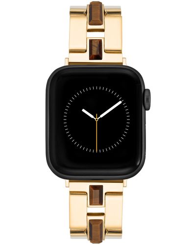 Anne Klein Gemstone Fashion Bracelet For Apple Watch - Black