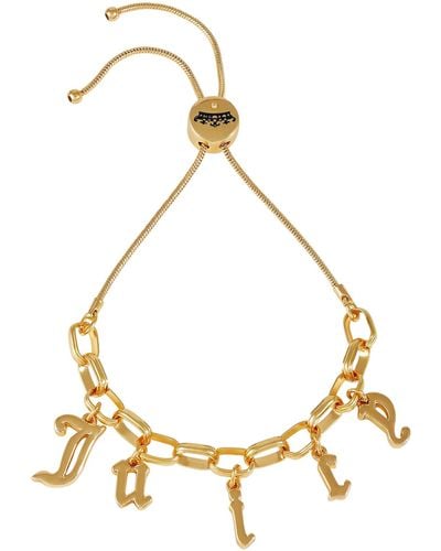 Juicy Couture Goldtone Juicy Charm Slider Bracelet - Metallic