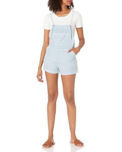 Billabong Out N About Short Overall Rompers - Blue