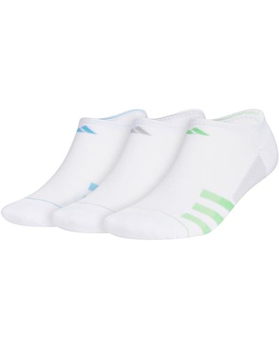 adidas Superlite Stripe 3 No Show Socks - White
