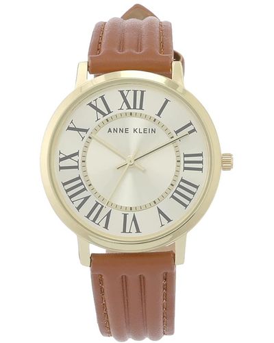Anne Klein Textured Strap Watch - Metallic