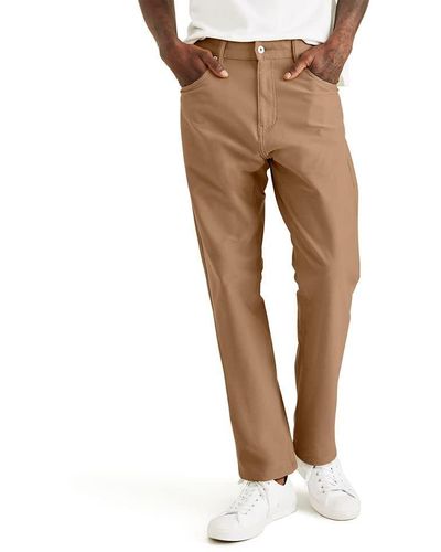 Dockers Comfort Jean Cut Straight Fit Smart 360 Knit Pants - Brown