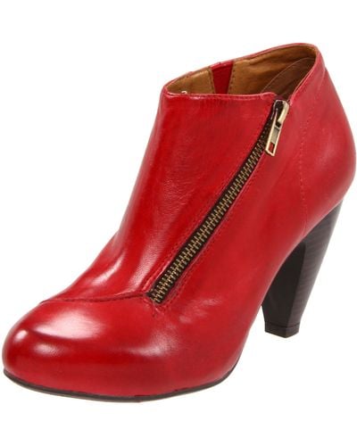 Miz Mooz Foster Ankle Boot,red,7.5 M Us