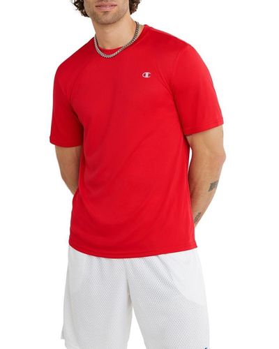Champion , Sport Tee, Moisture Wicking, Anti Odor, Athletic T-shirt For - Red