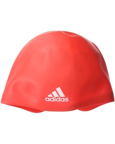 adidas Adizero Xx Competition Silicone Swim Cap Headwear Pre-shaped Back - Red