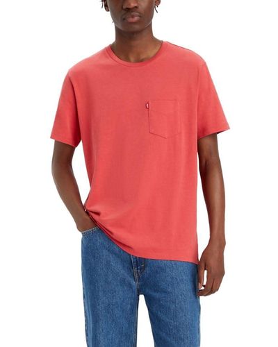 Levi's Short Sleeve Classic Pocket Tee - Red