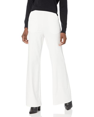Dress the Population Classic Wide Leg Pant - White