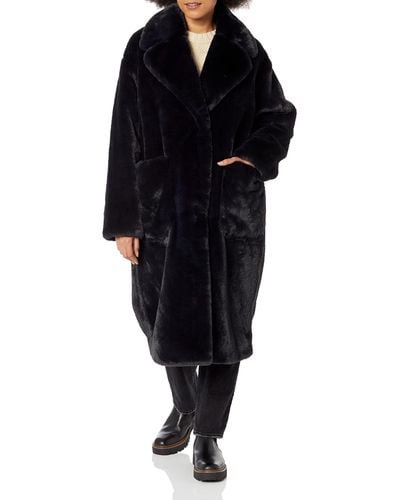 UGG Avaline Faux Fur Coat - Black