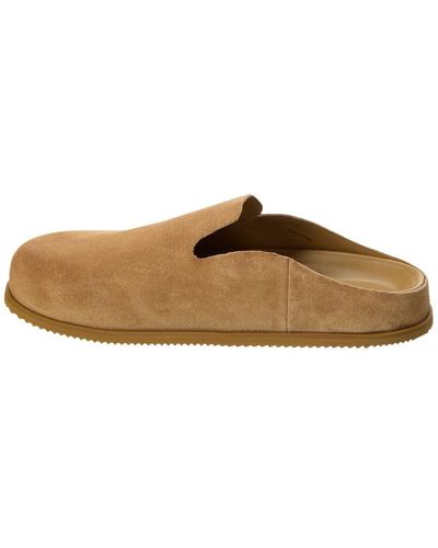 Vince S Decker Slip-on Clog New Camel Beige Leather 11.5 M - Brown