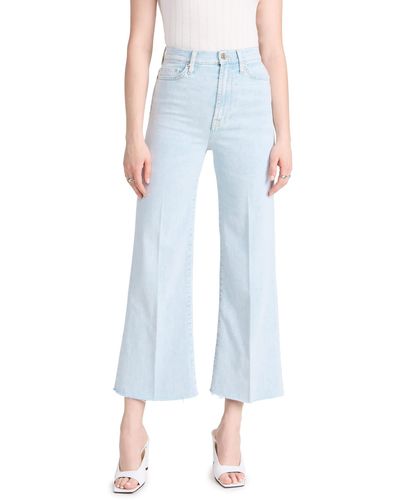 7 For All Mankind Uhr Cropped Jo Jeans - Blue