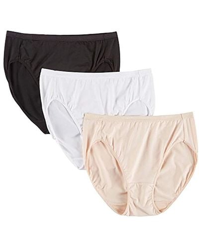 ELLEN TRACY Women’s Hi Cut Brief Panties Breathable Seamless Underwear  4-Pack