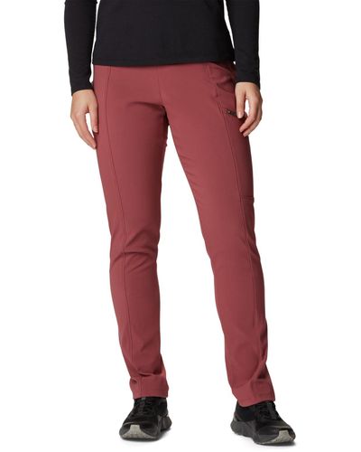 Columbia Back Beauty Highrise Warm Winter Pant - Red