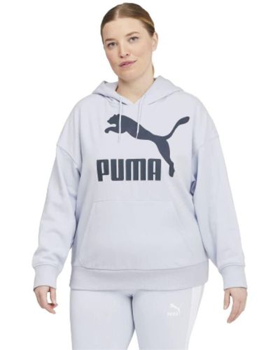 PUMA Plus Size Classics Logo Hoodie - Blue