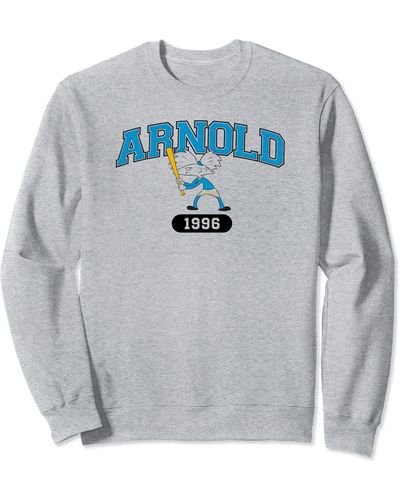 Amazon Essentials Hey Arnold Baseball Athletic Logo Sweatshirt - Gray