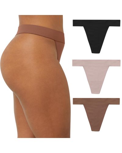 Maidenform M Seamless Thong Underwear - Brown